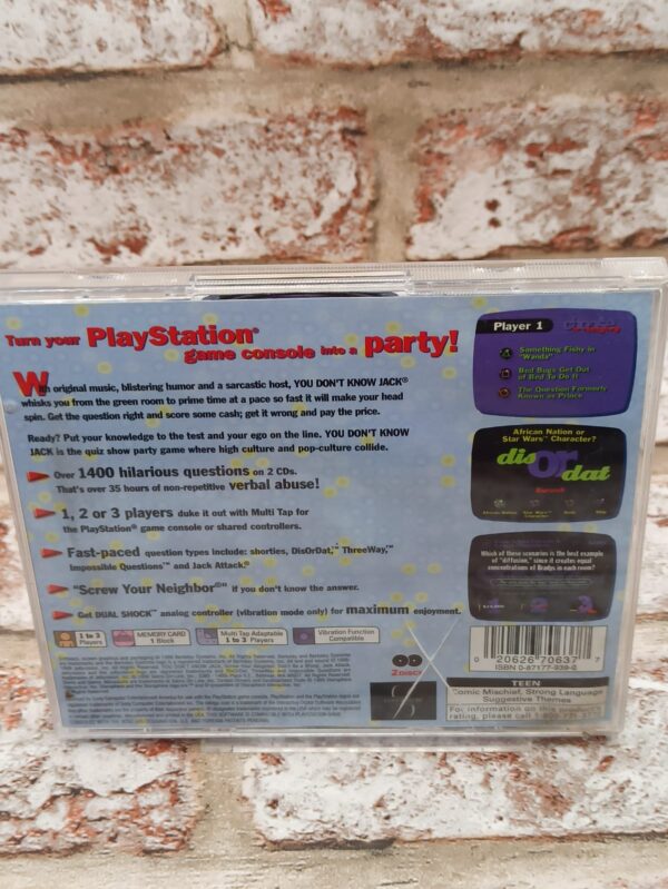 You Don't Know Jack : PS1 NTSC (Pre-owned) - Image 4