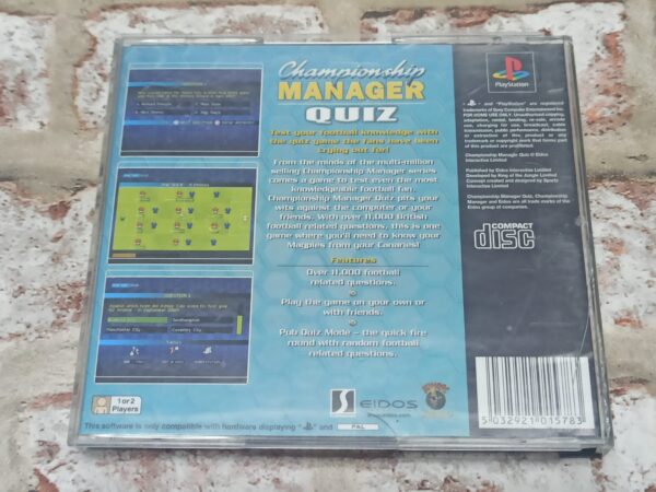 Championship Manager Quiz : PS1 PAL (Pre-owned) - Image 2