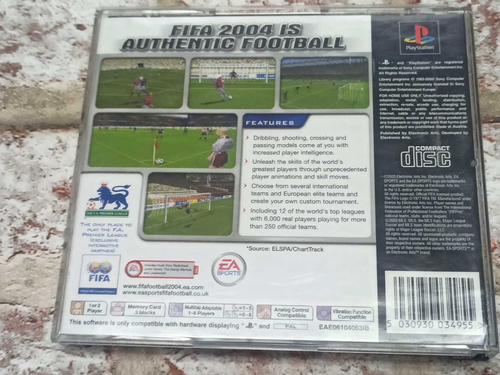 Fifa Football 2004 : PS1 PAL (Pre-owned) - Image 3