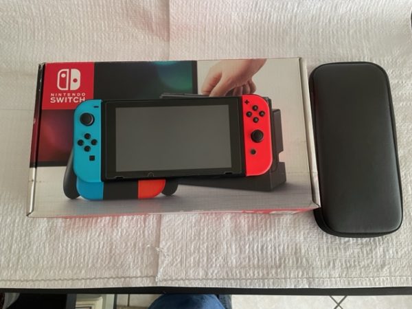 Boxed Nintendo Switch - Red/Blue (Pre-owned)